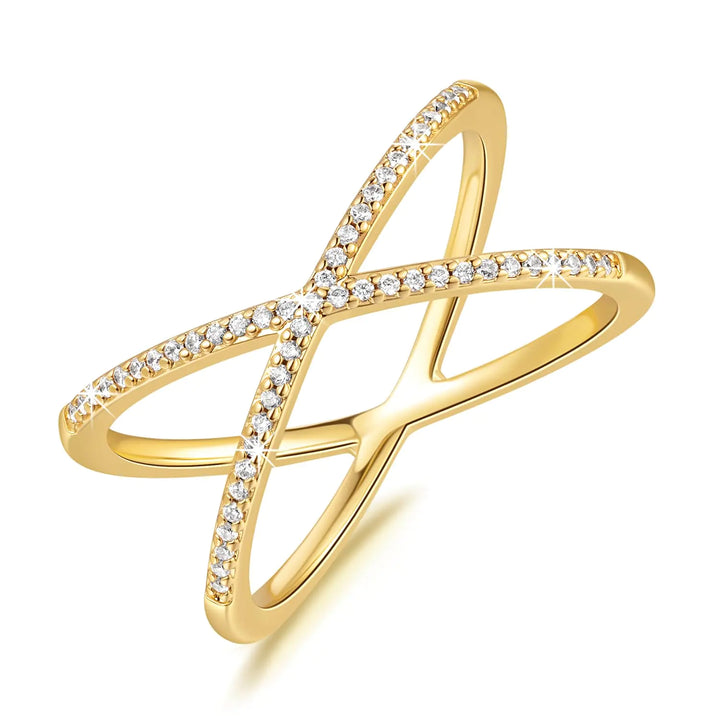 X Marks the Spot Ring  - 14 K Gold